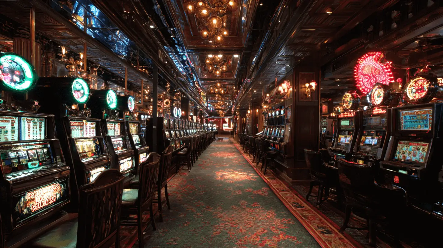 Variety of slot machines available on BDOK